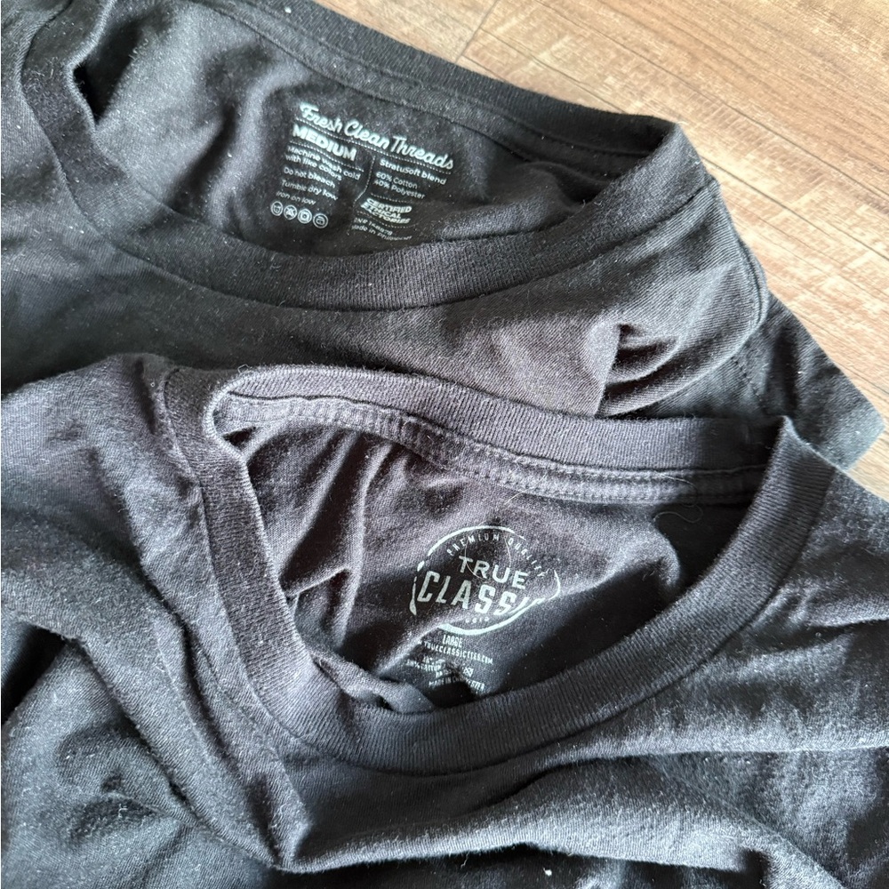 Men's Black T shirts - True Classic and Fresh Clean Threads